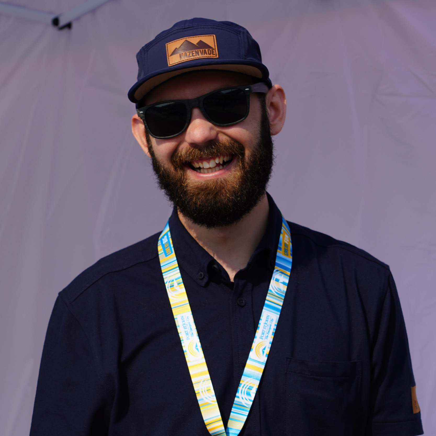 Sam at a pop-up engagement.